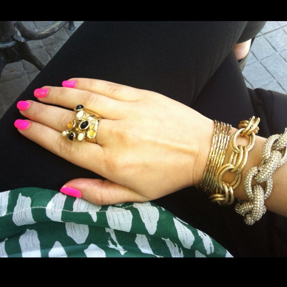 saint laurent arty dots ring